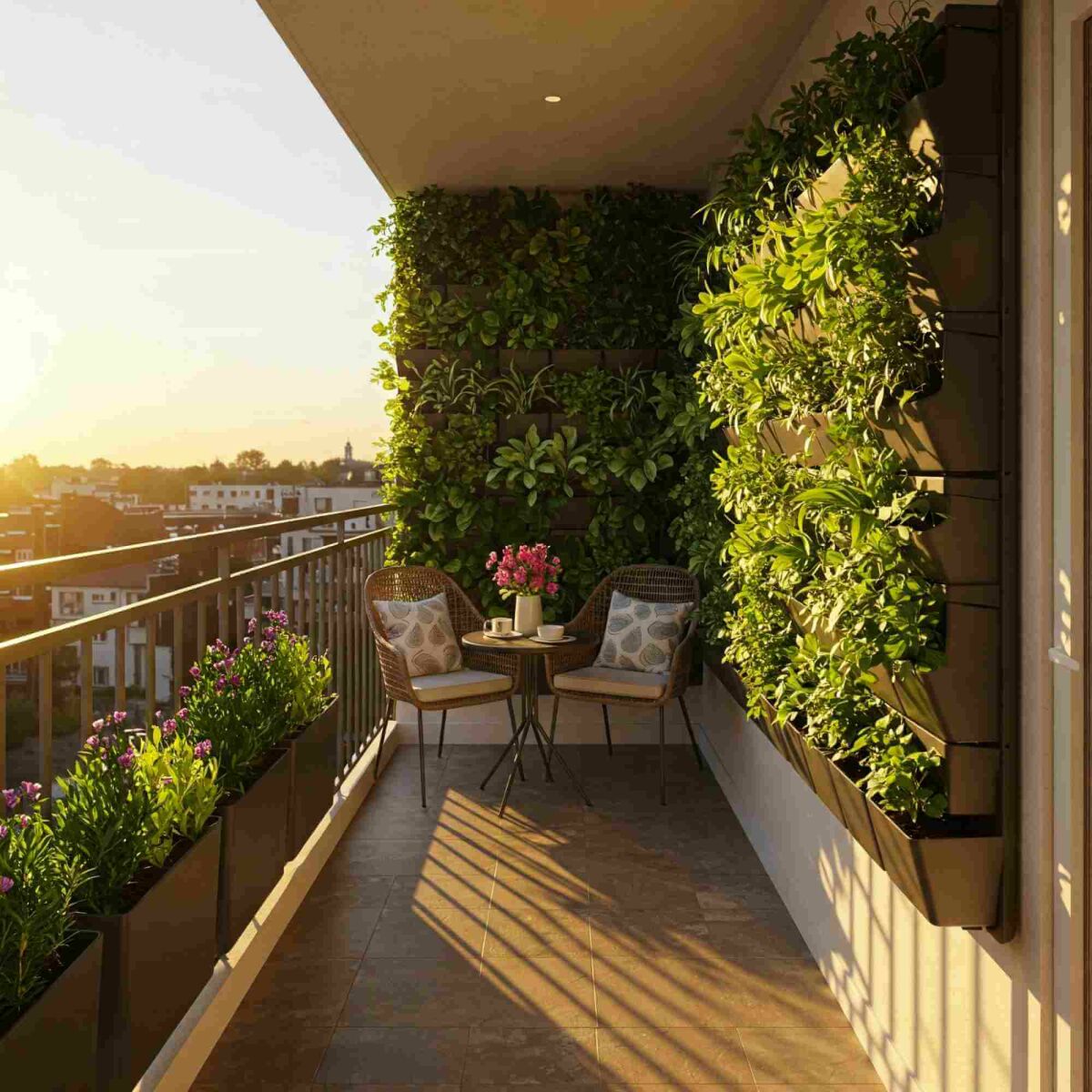 Small space, big impact: how to design a green balcony image