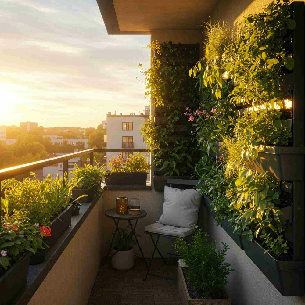 Small space, big impact: how to design a green balcony