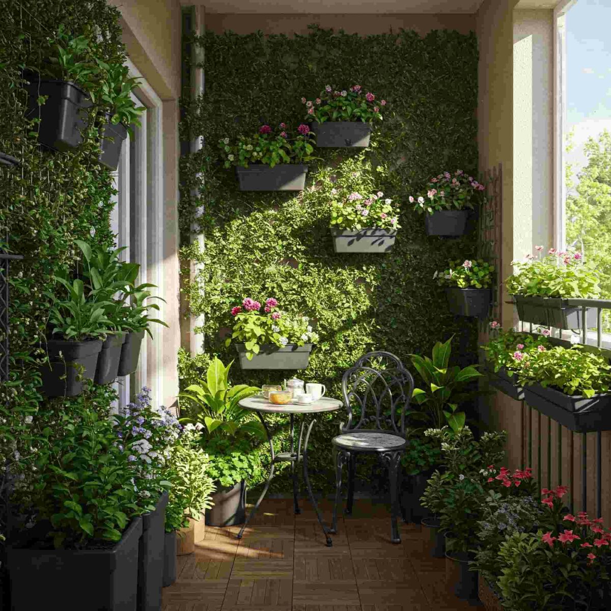 Small space, big impact: how to design a green balcony image